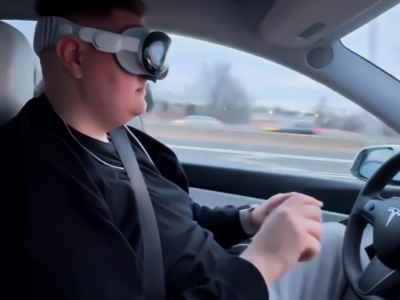 Novo Apple Vision Pro levanta questões sobre sua utilização ao volante.